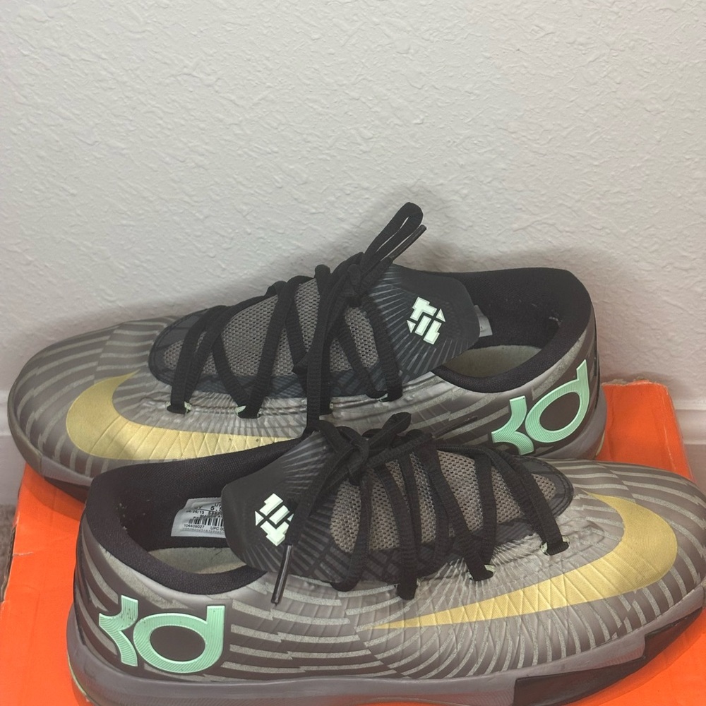 Nike KD Sneakers in Black and Gold